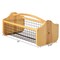Gardenised Vintage Harvest Basket Pine Wood & Metal Mesh Wire Design Wooden Frame with Straight Handle for Fruits Vegetables Kitchen Organization Decorative Storage Home Décor & Garden Display